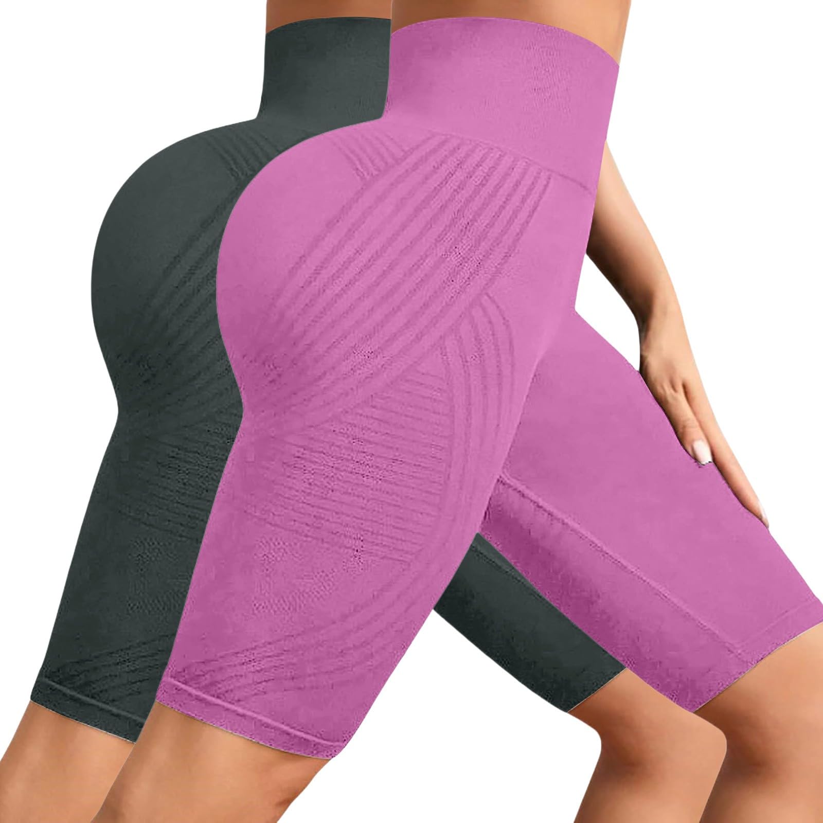 Pantaloncini da ciclismo da donna, anti sfregamento, leggings a compressione 3D, anti cellulite, snellenti, leggings a vita alta, controllo della pancia, morbidi, per biker, yoga, palestra, fitness