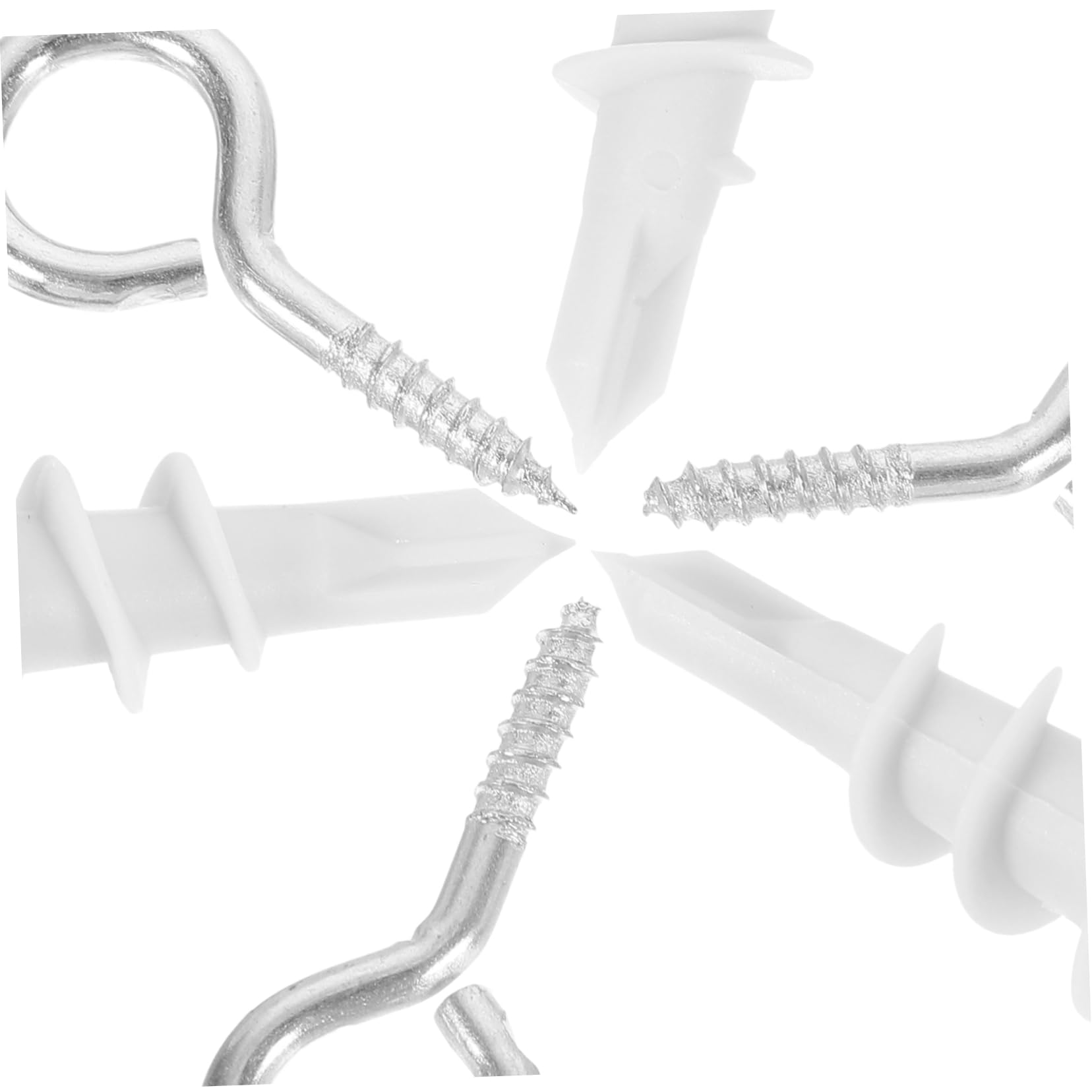 FUNOMOCYA 20 Pack Drywall Anchors and Screws Self-Tapping Screws Heavy Duty Wall Anchors for Drywall Easy to Use and Remove