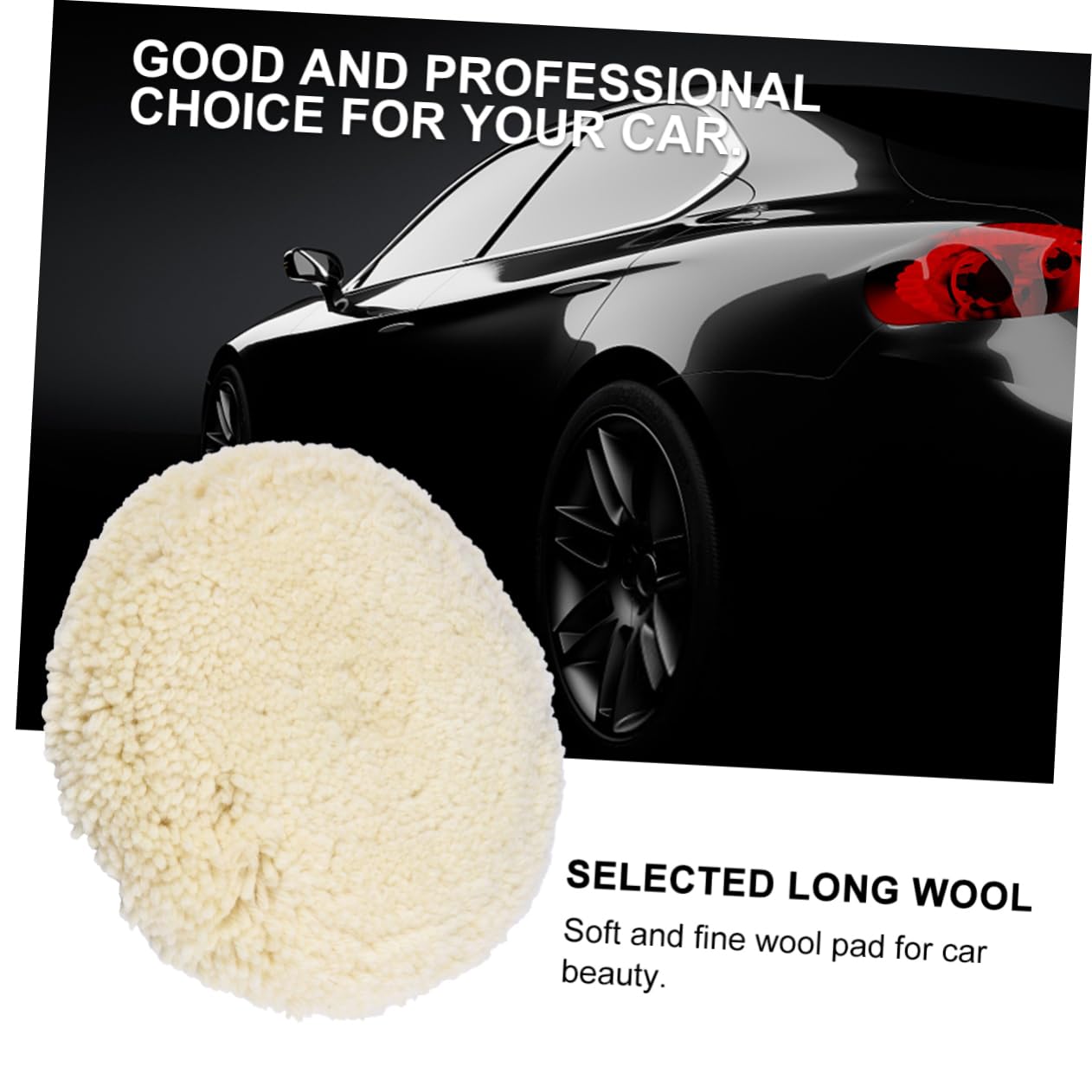 Disco Lucidatura Lana Giallo per Auto, Buffing e Cleaning