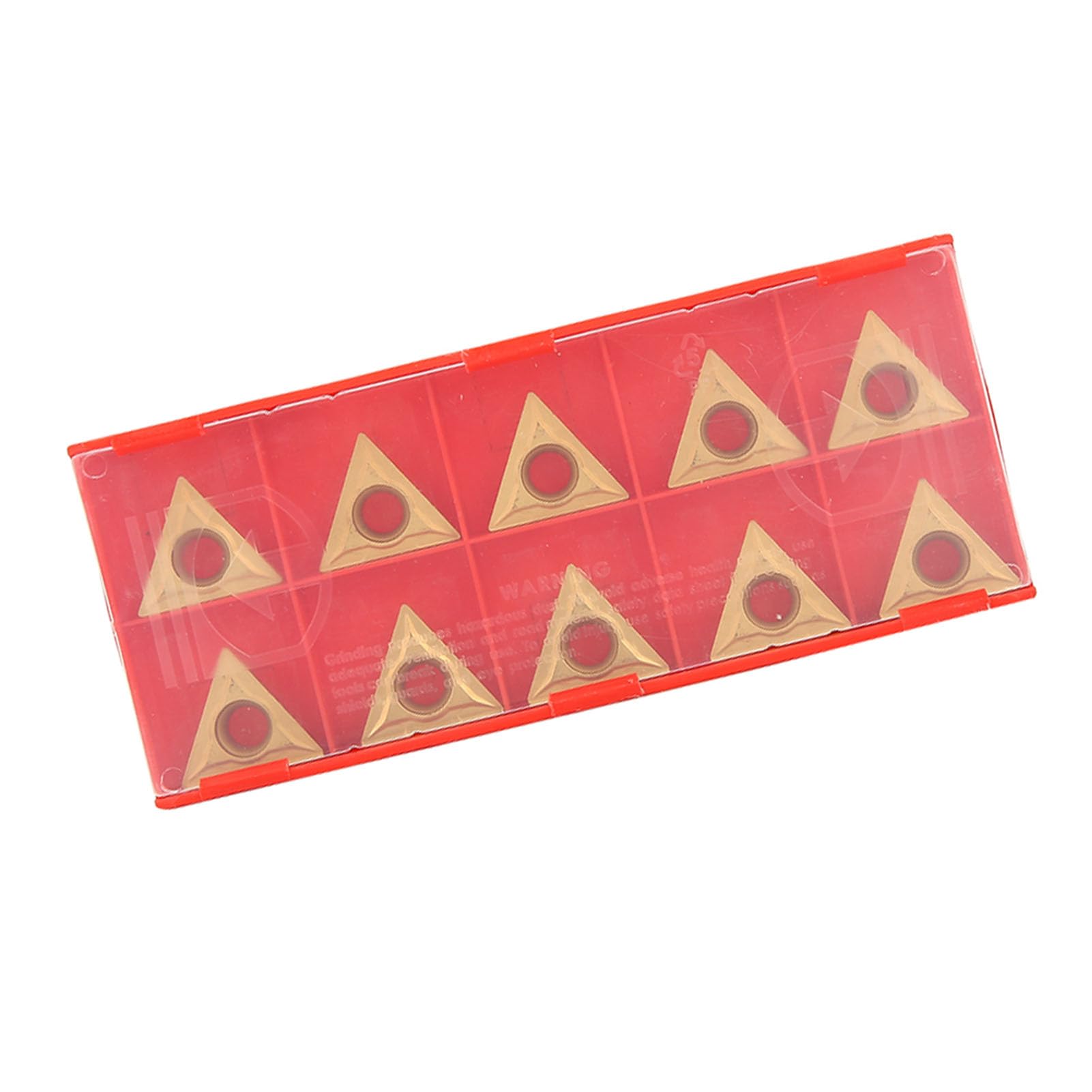 Tcmt 110204 Insertos Puntas de Corte de Carburo Triangular Acero de Tungsteno Oro 10 Piezas Tcmt 16T304 Triangular Hoja de Carburo de Tungsteno Insertar CNC Herramienta de Torneado