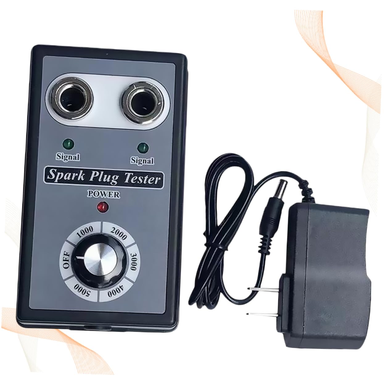 Gatuida Comprobador de Bujías Probador de Chispa Dos Orificios Detector de Diagnóstico para Sistema de Encendido Prueba de Bobina de Encendido