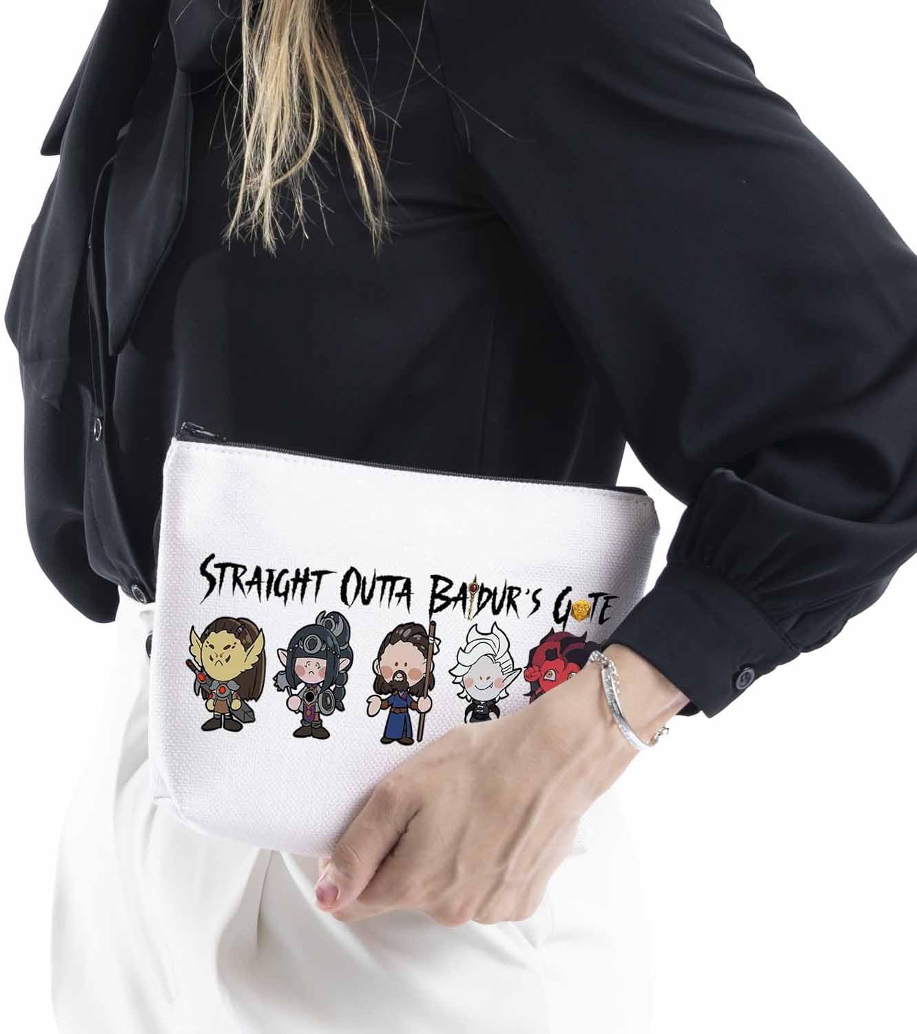 WCGXKO Novelty Gamer Gift Straight Outta Game Zipper Pouch Makeup Bag for Gamer - Image 4