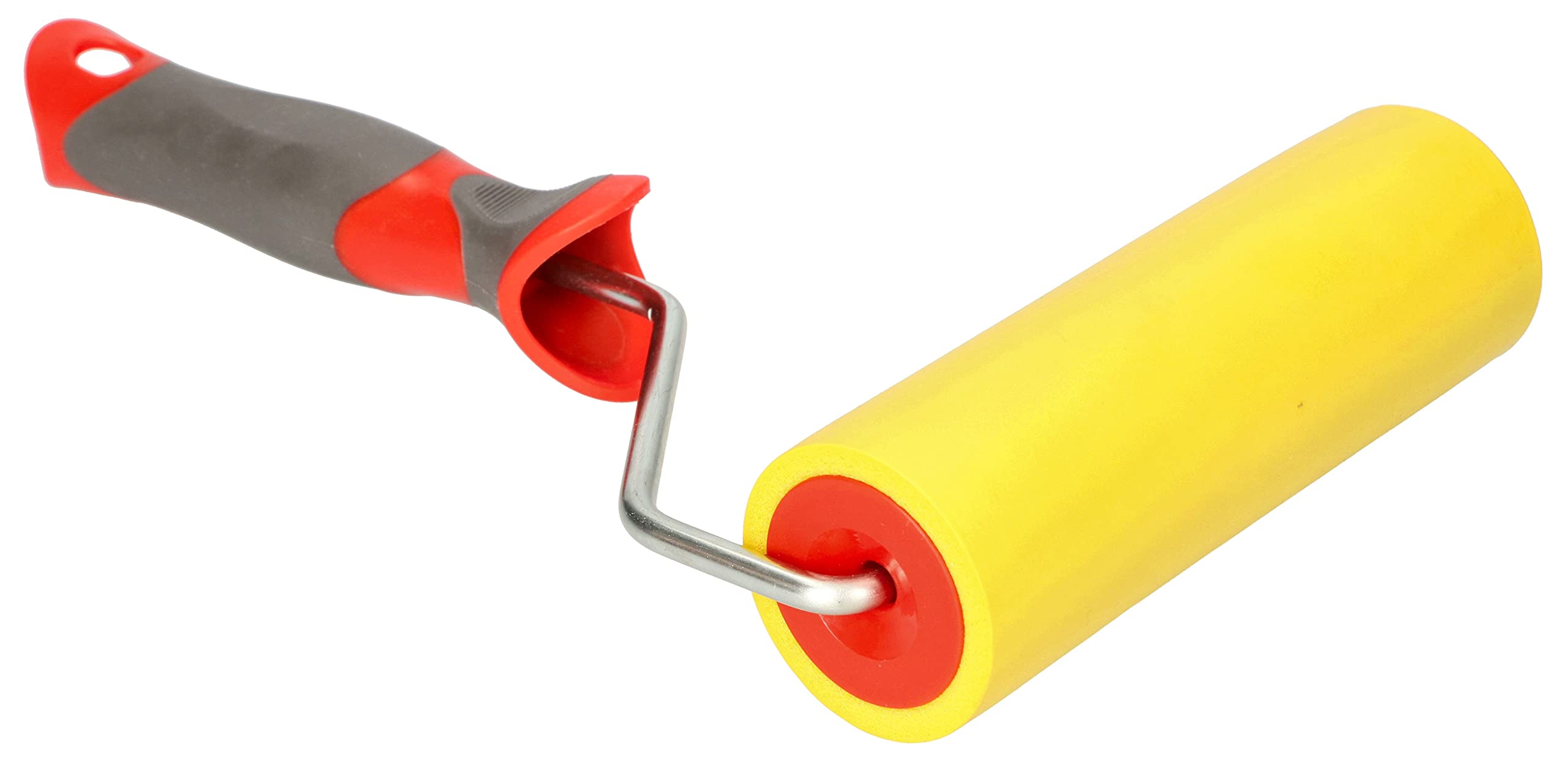 KOTARBAU® Rolka dociskowa do tapet 150 mm z gumową rolką i uchwytem z tworzywa sztucznego