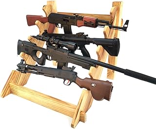 Standing Gun Rack;Rifle Display Stand;Rifle Gun Rack Display Stand Storage Holder Table Top 4-Sword;Free Standing 4-Slot Gun Storage Rack Yellow - Lizipai
