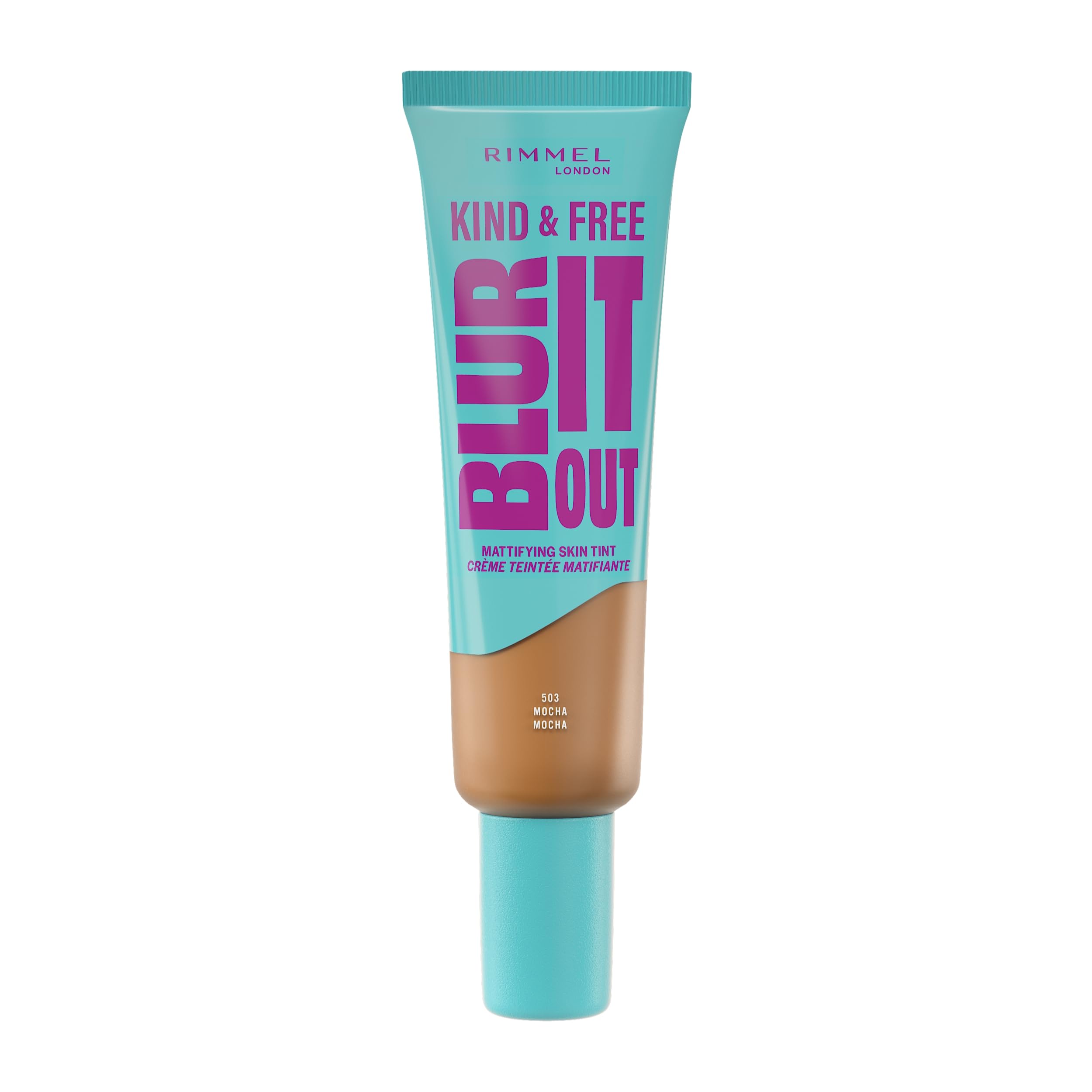 Rimmel London Kind & Free BLUR IT OUT Mattifying Skin Tint 30ml (Various Shades) - 503 Mocha Mocha