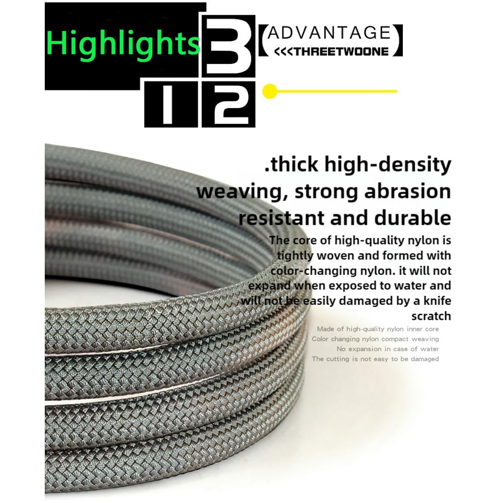 Corde de remorquage de récupération cinétique 5M10T Sangles de remorquage Robustes 22000 LB avec 2 manilles à Anneaux,Corde de remorquage cinétique en Nylon pour camionnette 4WD SUV ATV UTV ﻿ (5m10t)