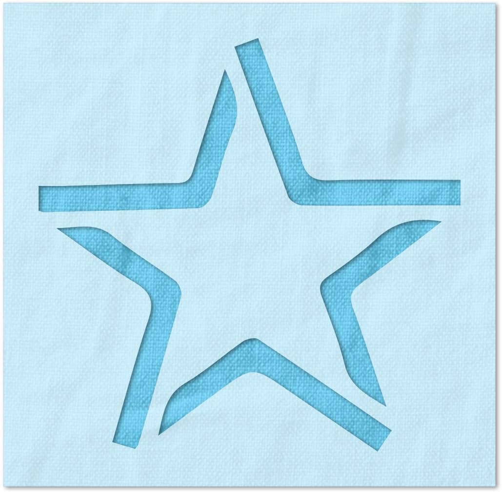 Stencil Stop Sternumriss-Schablone – wiederverwendbar für DIY-Projekte, Malen, Zeichnen, Basteln, 14 mm Mylar-Kunststoff (22,9 x 22,4 cm)