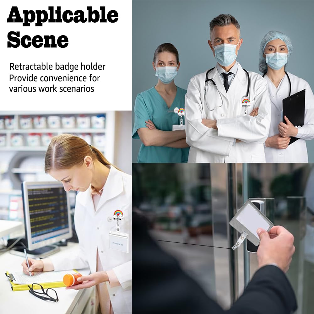 Music Therapist Glitter Badge Reel - Retractable ID Holder For MT-BC Professionals & Music Lovers