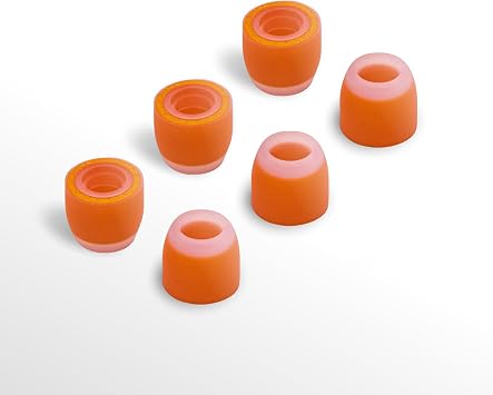 New SYMBIO W Improved Replacement Ear Tips. Upgrade Hybrid Design Soft Memory Foam Core and Silicone Outside Layer. Comfortable Fit, Longer Life and Easy to Keep Clean - 3 Pairs X-Small