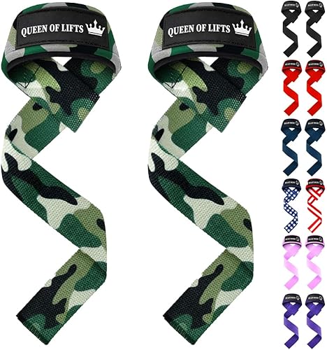 Miniatura 36 de TECEUM Correas de levantamiento para levantamiento de pesas, gimnasio, entrenamiento de fuerza, correas de muñeca con algodón acolchado de neopreno,