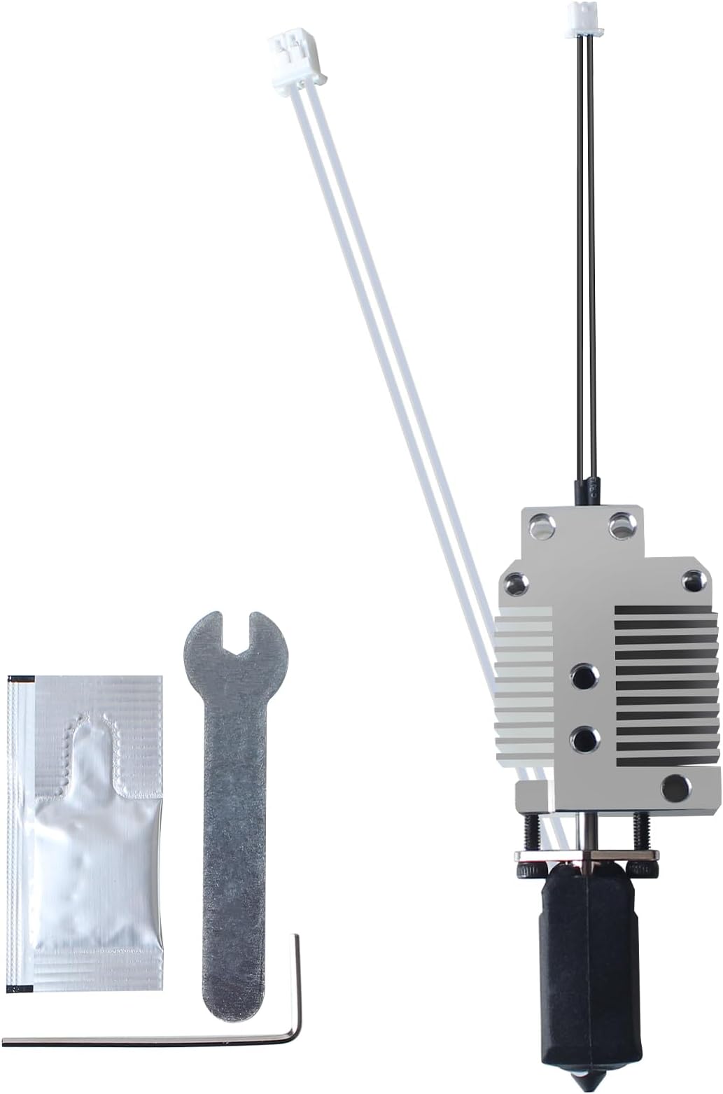 SV08 Printhead Kit - Hotend Improved Replacement: Includes Silicone Sleeve with Heating Block, Hardened Steel Nozzle, 0.4mm Thermistor, Heater Cartridge