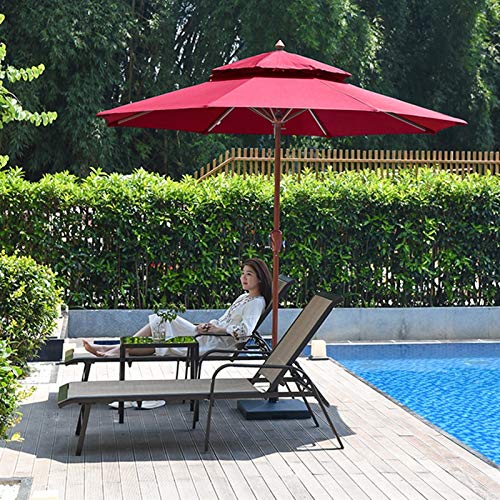 Pare-soleil de jardin grand modèle double partie pour aménagement extérieur