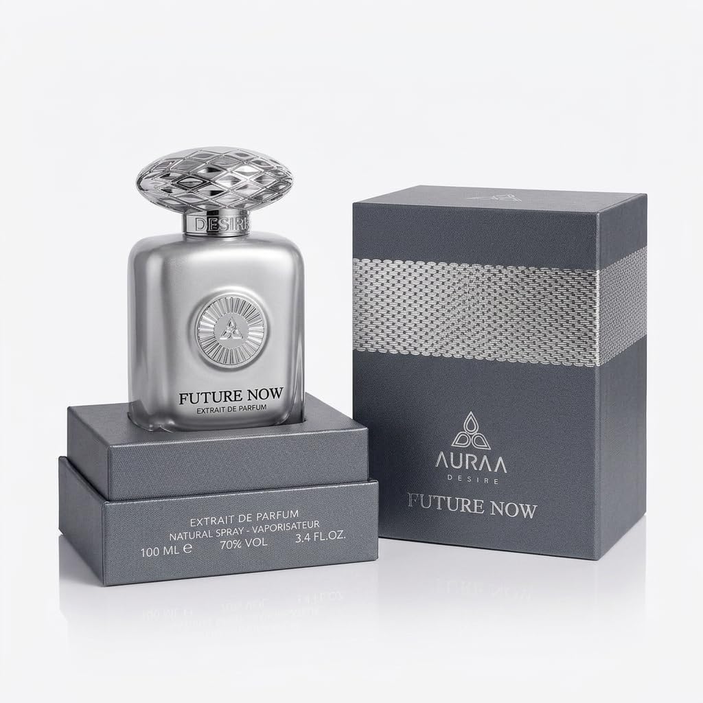 Auraa Desire Future Now Extrait De Perfume 100 ml – Ambery, Sweet and Woody Fragranza – Profumo per uomo e donna – Muschio, vaniglia, ambra e lavanda