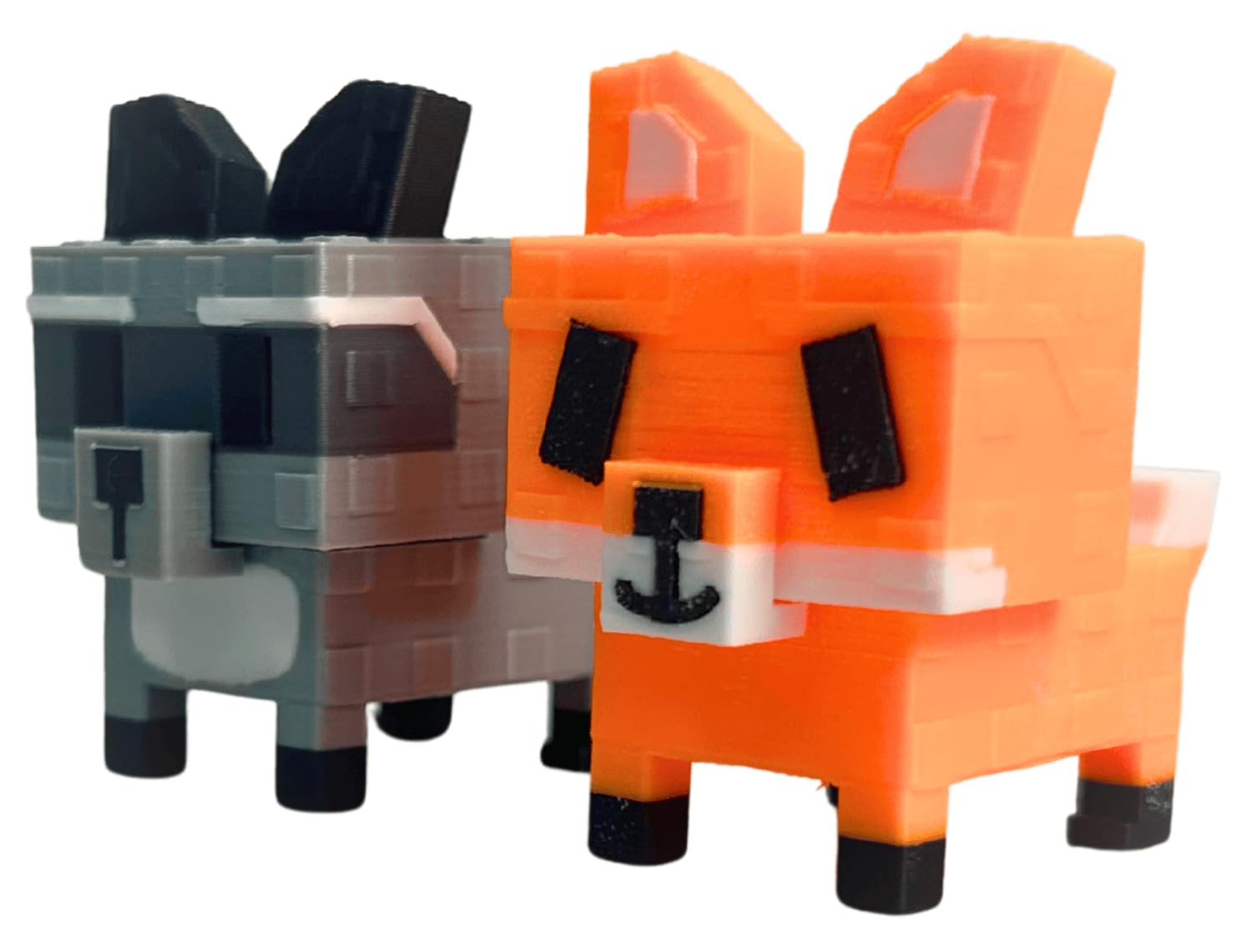 SUPERBE Grow a Garden Action Figure, 3D Printed Grow a Garden Pet Raccoon Red Fox Figures Toys, Collectible Animals Toy Gift for Fans