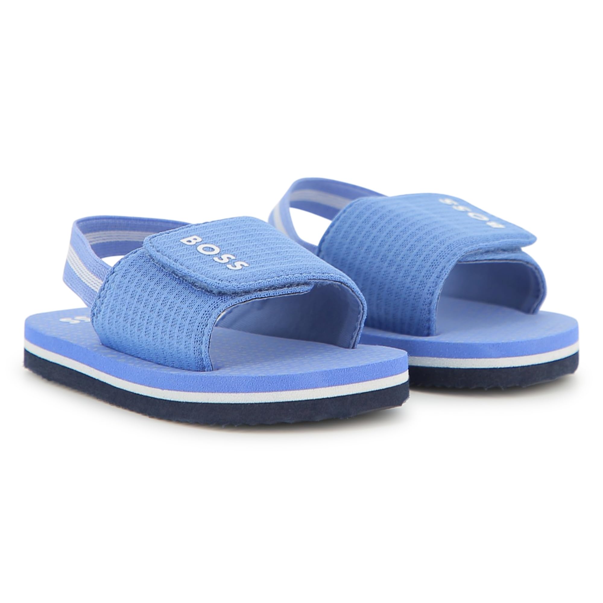 BOSS Aqua Slides Baby Boys, Blu, 25