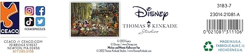 Miniatura 7 de Ceaco - Thomas Kinkade - Disney - Mickey y Minnie Halloween Fun - Rompecabezas de 1000 piezas