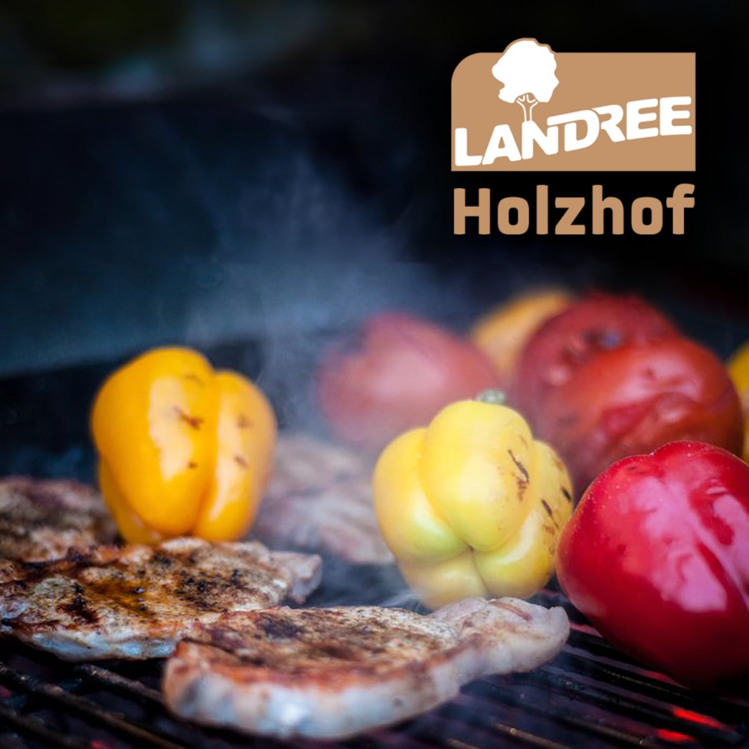 Landree® Starter-Set Räucherchips Kirsche, Apfel, Birne, Pflaume - 4 x 2 Liter -Altes Land- Wood Chips für Grill Smoker BBQ