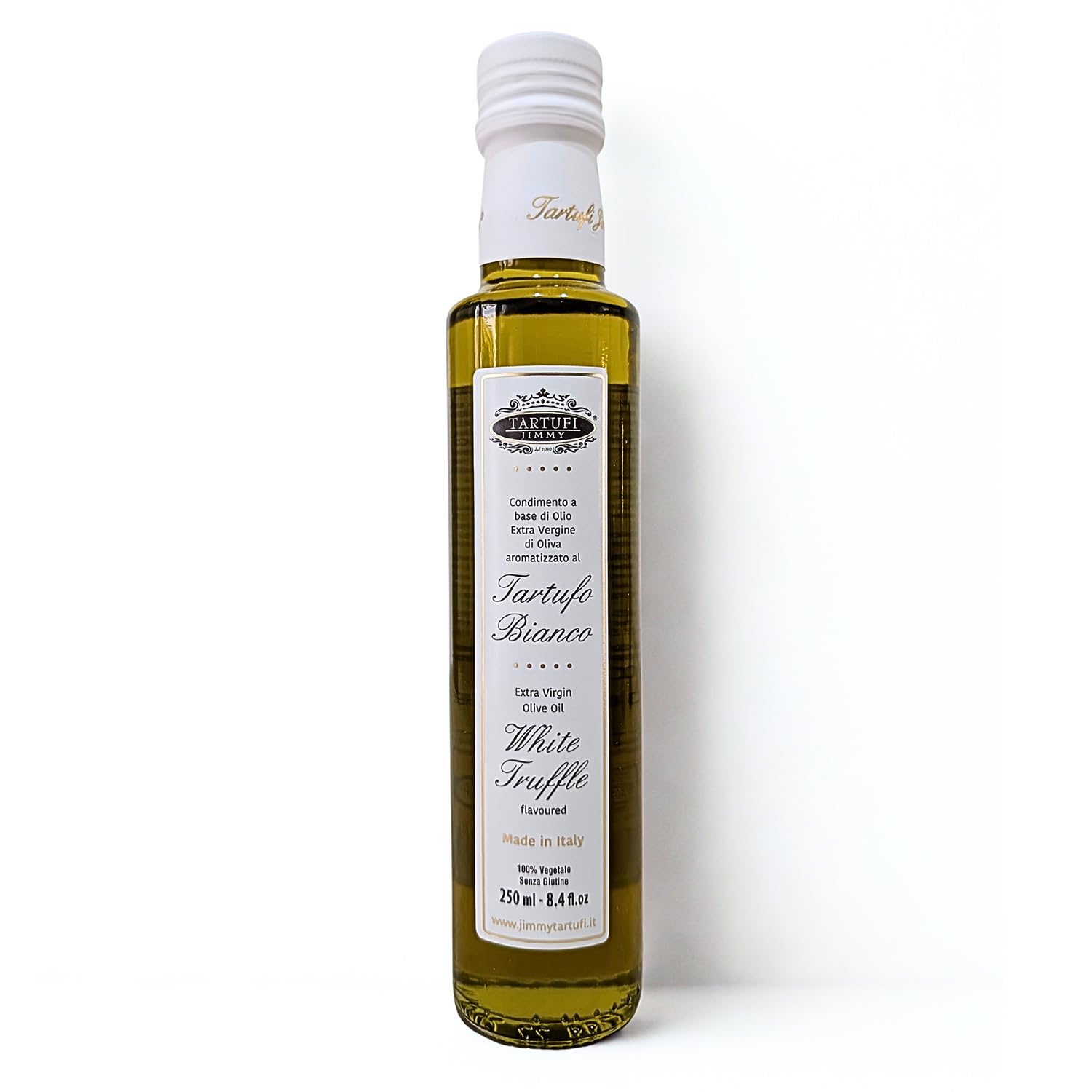 Assaisonnement à la Truffe Blanche de Qualité à base d’Huile d’Olive Extra Vierge Italien - 250ml | Gourmet Italien