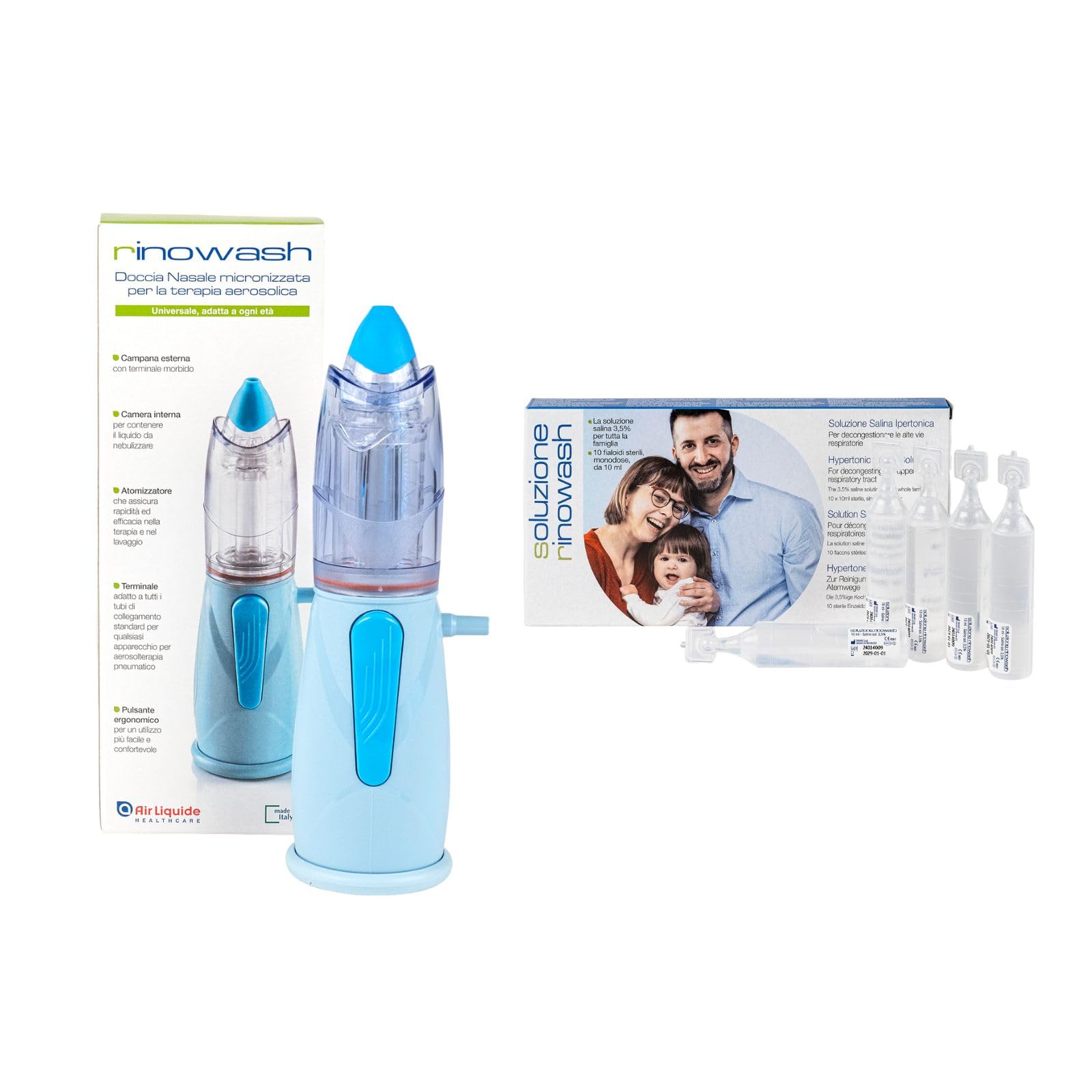 BABYLOU CARE | Siero Fisiologico Flacone 3x500 Ml | NaCl 0,9% | Prodotto In Francia | Lavaggio Delle Fosse Nasali | Igiene Del Naso | Per Irrigazione Esterna