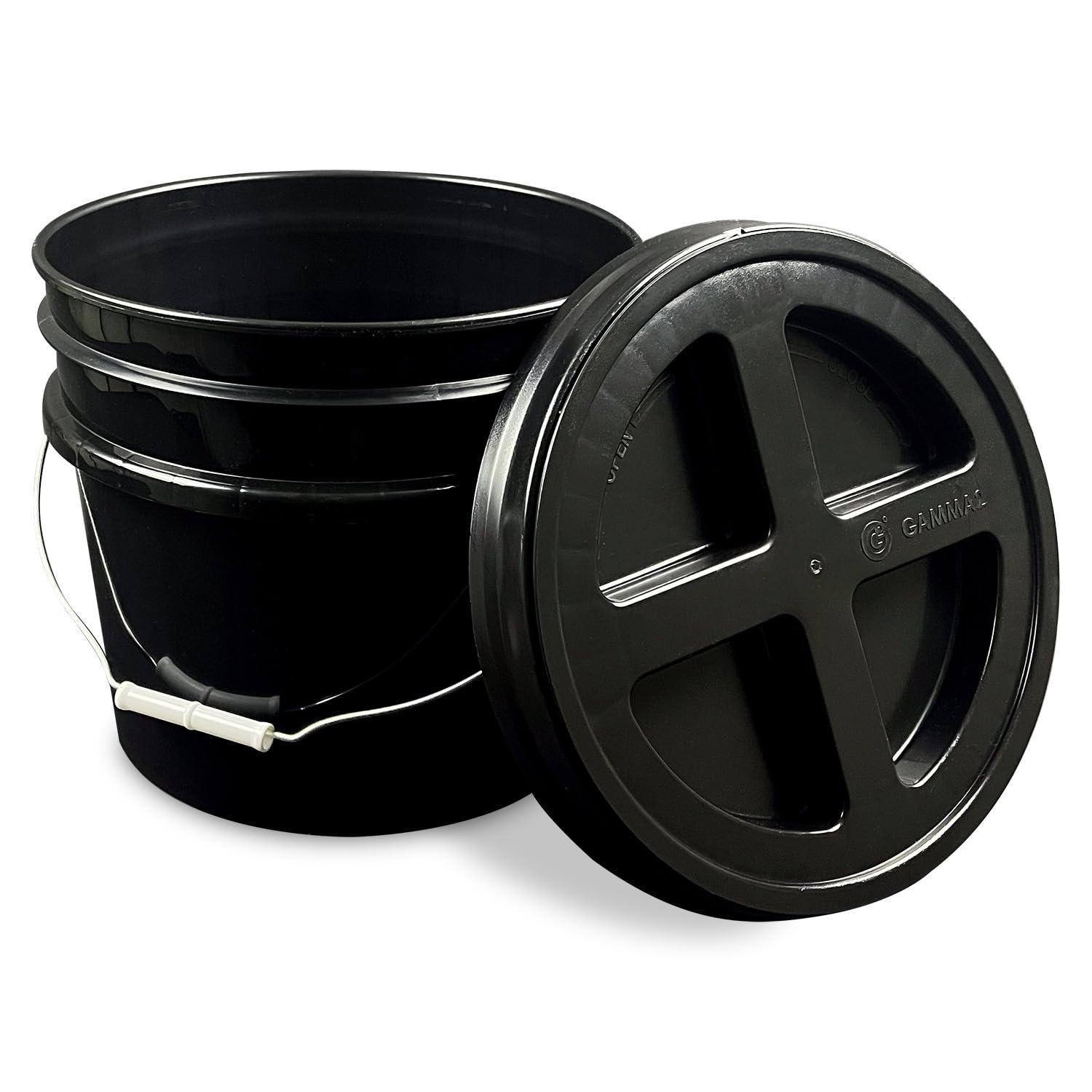 Amazon.com: ePackageSupply, 3.5 Gallon Black Bucket with Black Gamma ...
