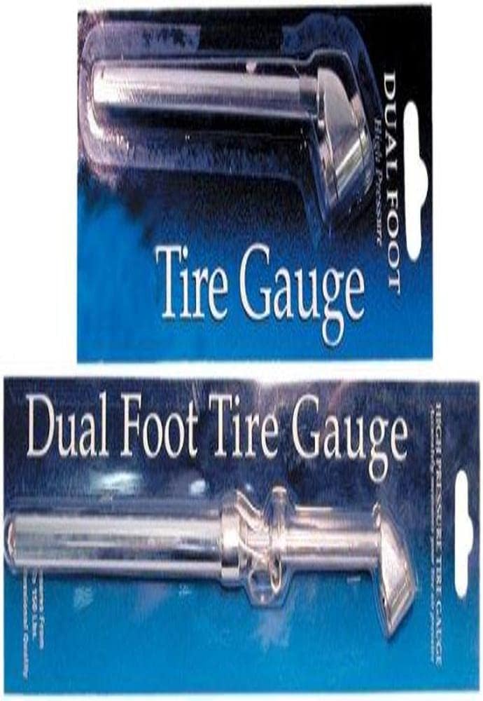 Wheel Masters 8216-4 Long Dual Foot Tire Pressure Gauge - 150 lb.