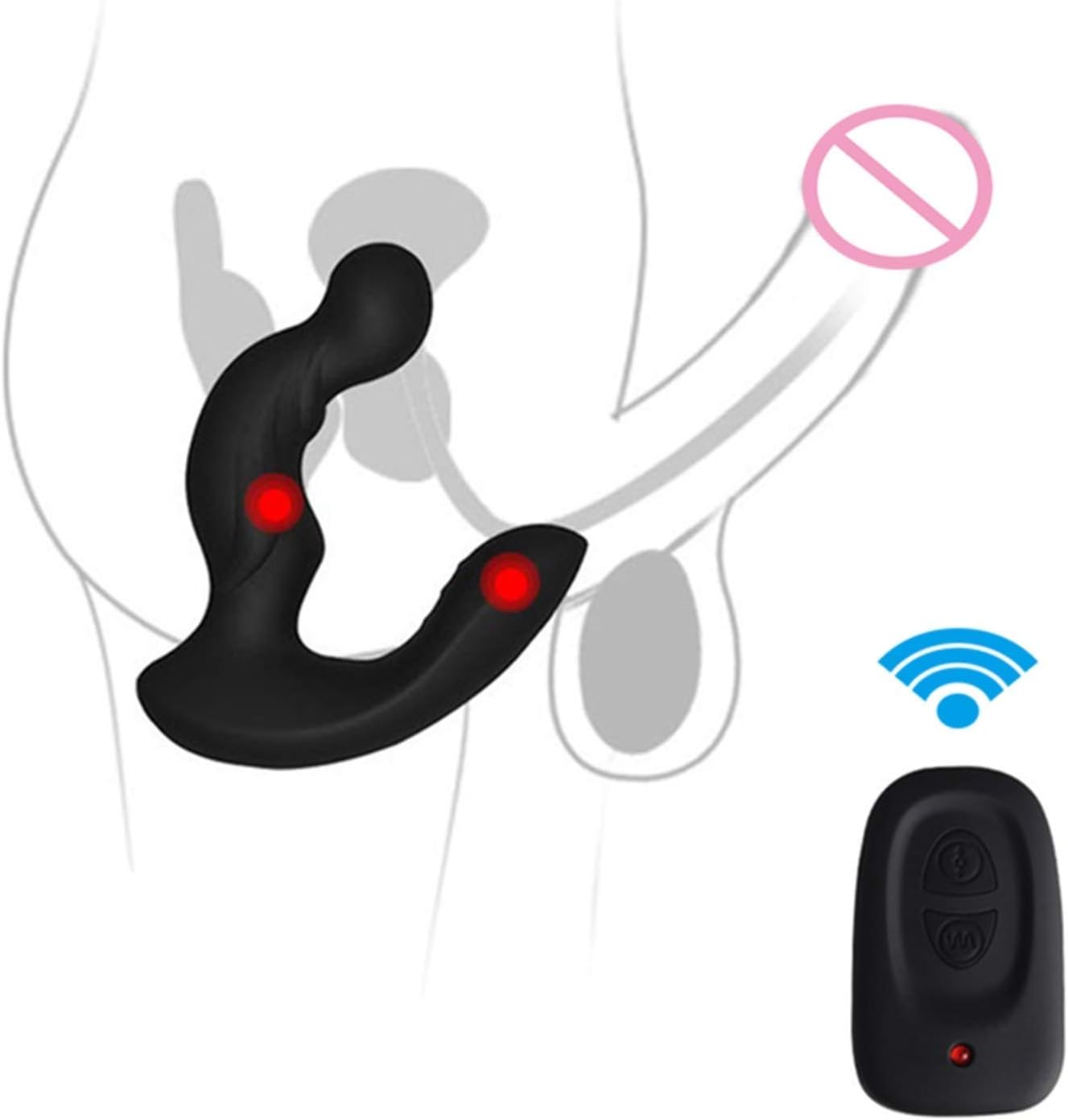 MBFMY shirt Love Products Comfortable Remote Control Chrysanthemum Comfortable Toys Funny Toys for Men Gay Privacy Comfortable Double Motor Chrysanthemum Comfortable Toys Blockage Toys