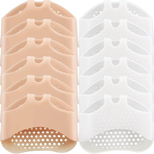 6 pares de almohadillas de silicona para la parte delantera del pie, almohadillas de metatarso de apoyo de gel suave para reducir el dolor del