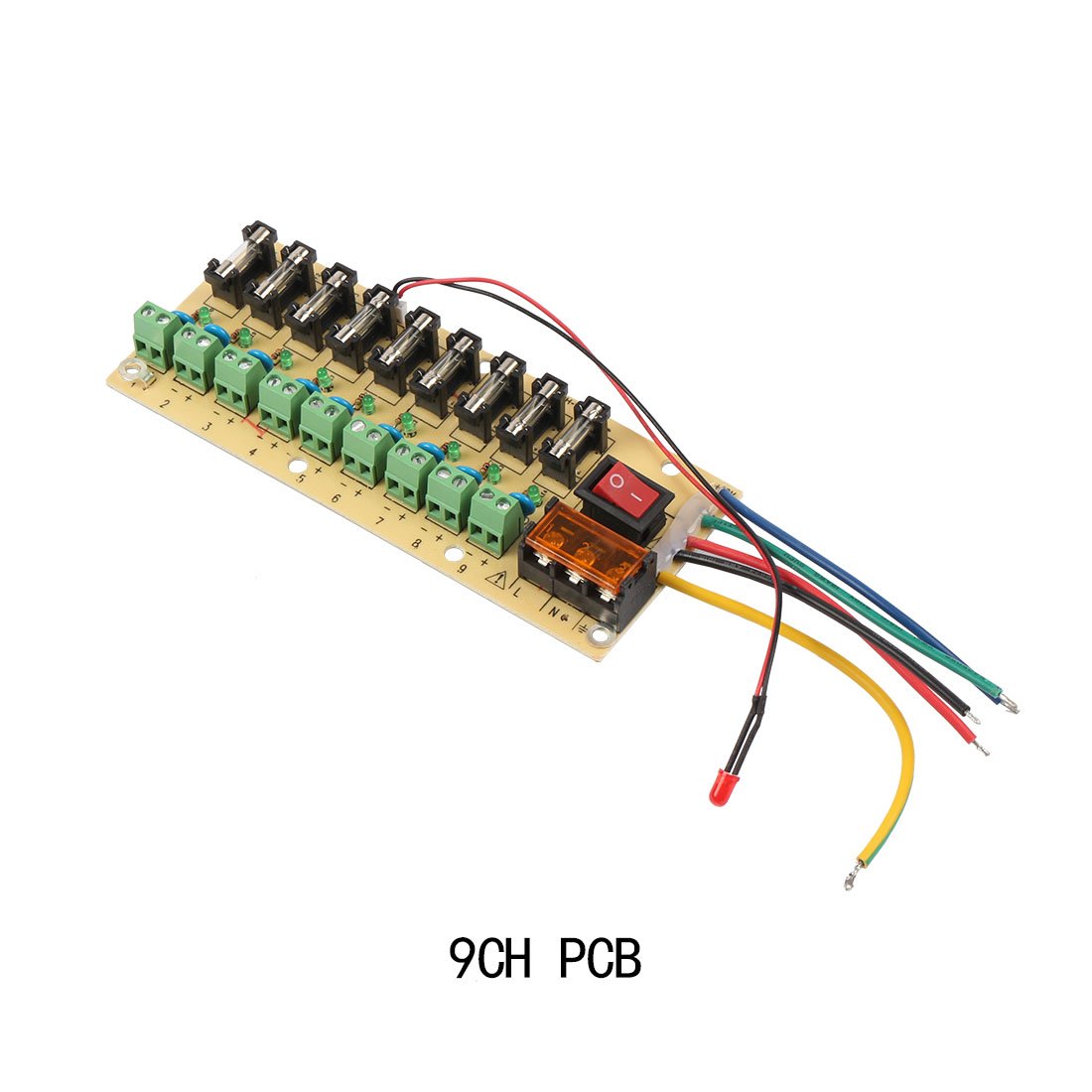 Aexit 9CH PCB Batteries, Chargers & Accessories Automatic Recovery Terminal Wiring Circuit Board for PDUs Power Supply