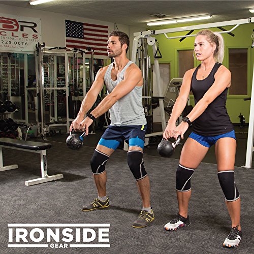 Knee Sleeves (1 Pair) 7mm Neoprene Thick Compression Knee Brace Support for Weightlifting, Powerlifting, Squatting