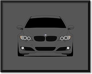 CUSTOMIZABLE COLOR: BMW 3 Series 335i LCI Coupe E90 (2007-2010) (Inspired Poster Print Wall Art Decor Handmade E90 E91 E92 E93 (316i 318i 320i 325i 328i 330i) (Unframed)