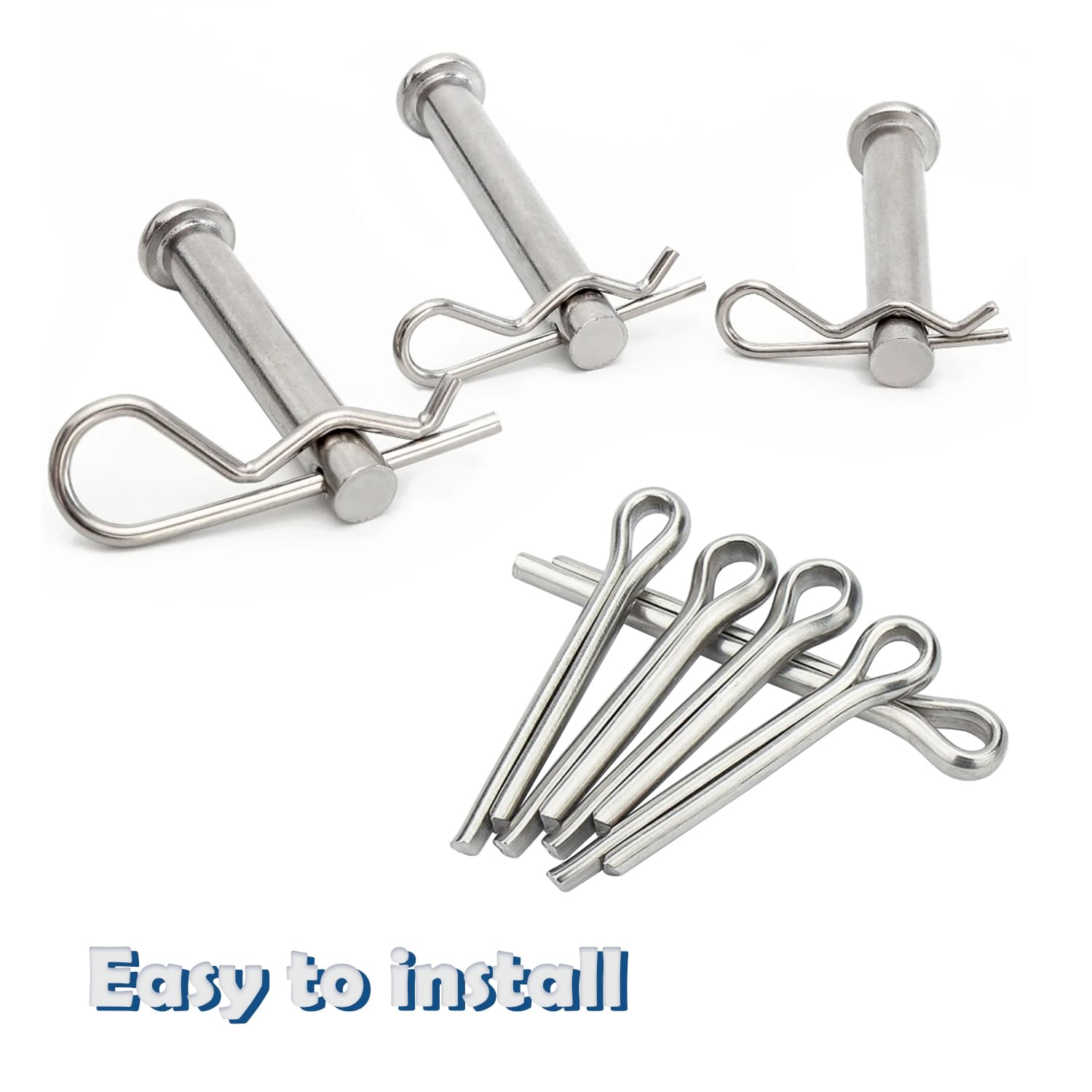 230PCS 13 Sizes Cotter Pin Assortment Kit 304 Stainless Steel R Shaped Cotter Pins and Hairpin Split Pin Fastener Clips OLA016