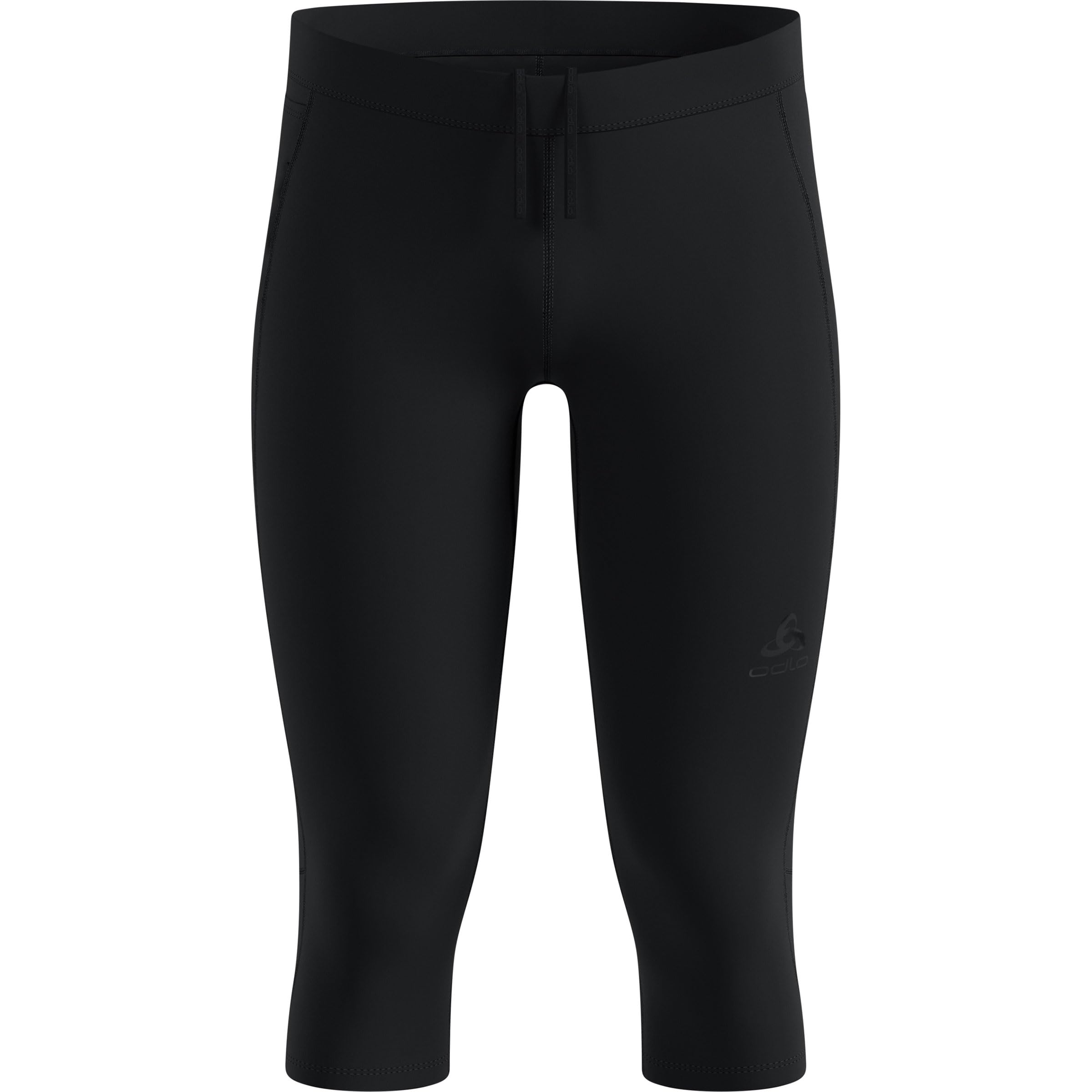 Odlo Essential Tights 3/4 Herren Laufhose | Fitnessshort |Stützende Tights | Verbesserter Passform | Hoher Komfort | Herren