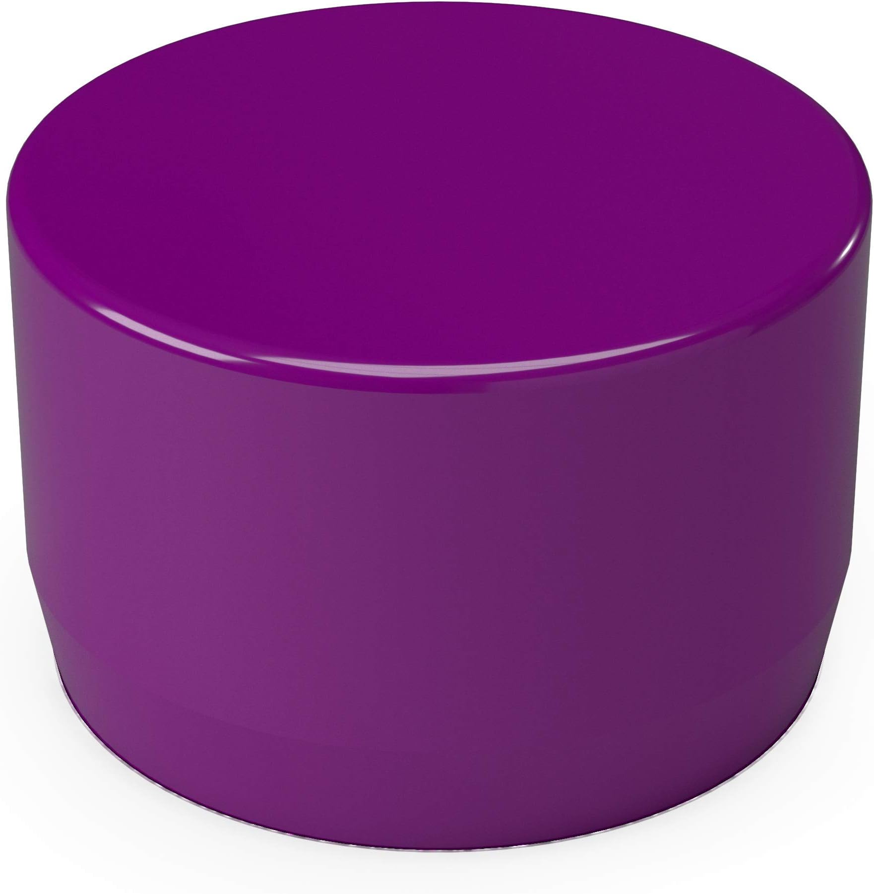 FORMUFIT F034EEC-PU-10 PVC External End Cap, Furniture Grade, 3/4" Size, Purple (Pack of 10)