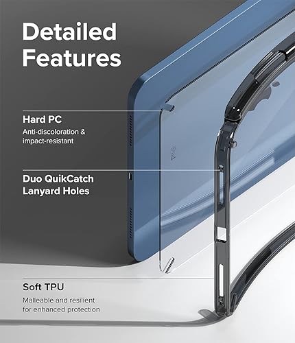 Miniatura 8 de Ringke Fusion Cobertura inastillable Funda compatible con iPad de 10 generación de 10.9 pulgadas (2022), protección contra caídas delgada y