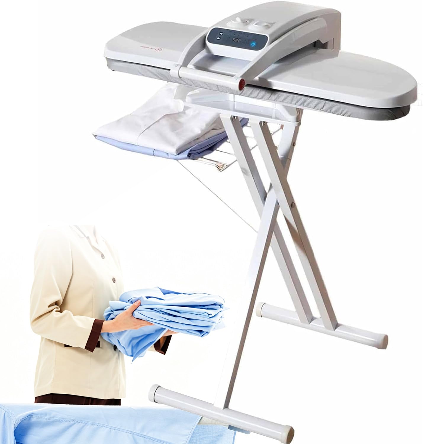 Maquina de planchado grande de 1800W con presion de 50 kg sobre tejidos