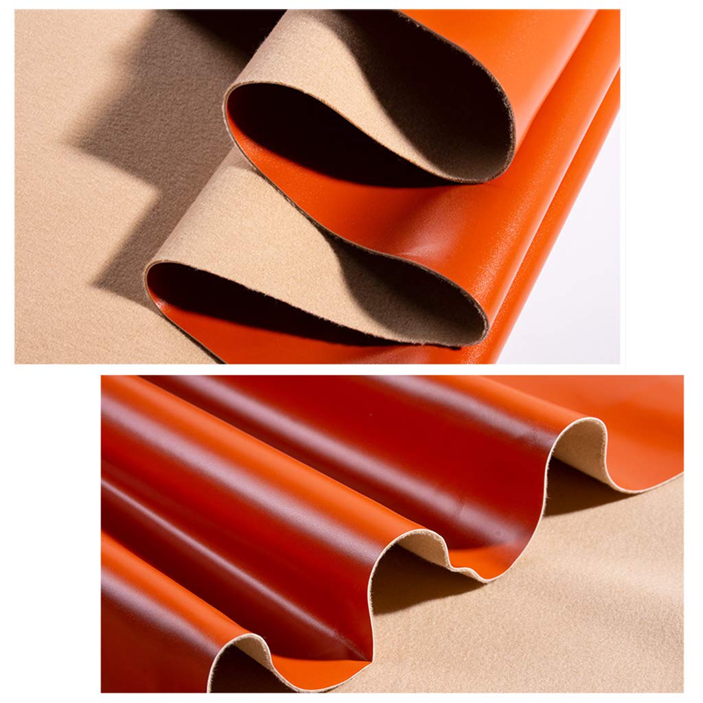 Piel sintética gris oscuro de 0,8 mm de grosor, tapicería de vinilo de piel sintética, tela de poliuretano, ignífuga, impermeable, material de artesanía de piel sintética, 138 cm de ancho (tela