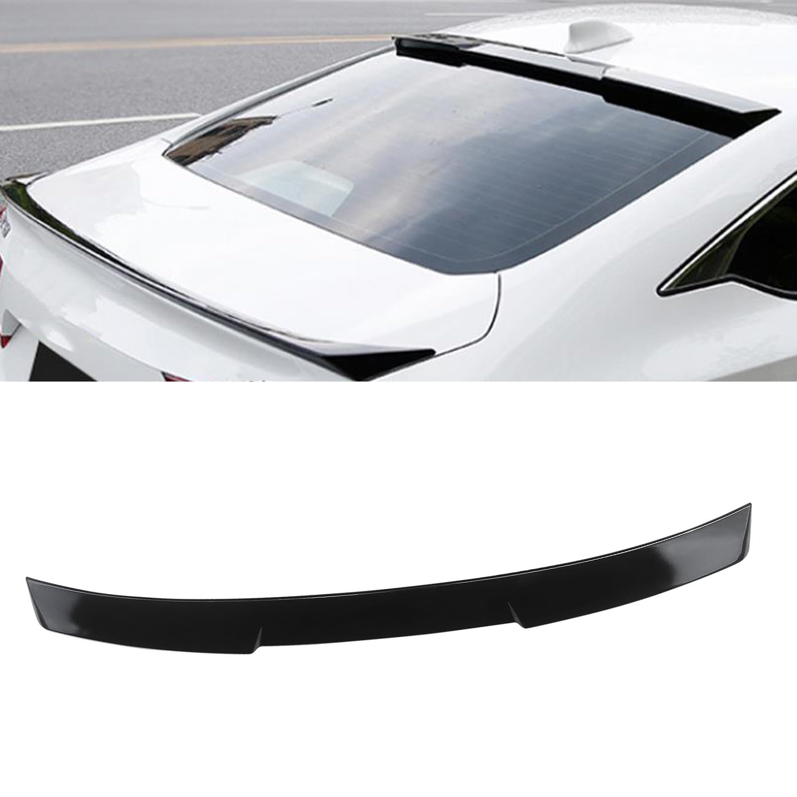 NINTE Roof Spoiler for 2018-2022 Honda Accord ABS Gloss Black Top Spoiler Wing JDM Style Rear Roof Window Spoiler Wing