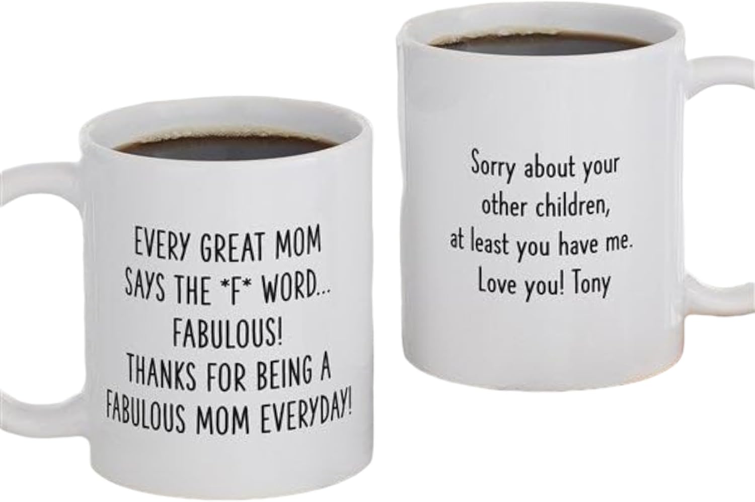 Personalization Universe F* Word Personalized Mom Coffee Mugs 11 oz.- Pink