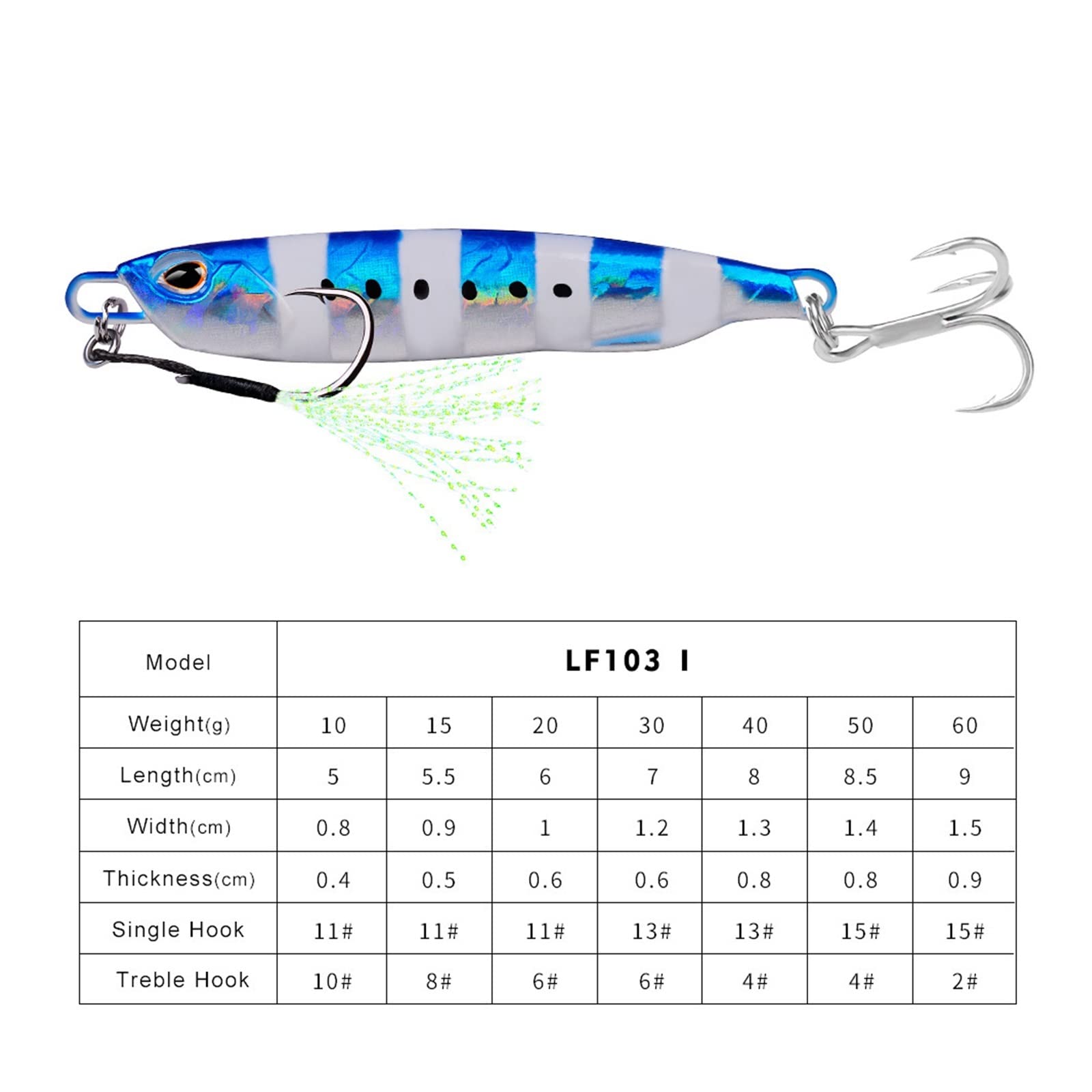 INEOUT 5 pièces/lot 2021 Nouveaux appâts de gabarits en métal 10g 15g 20g 30g 40g 50g 60g leurres de pêche en Fonte Truite matériel Dur Ensemble de gabarits de Poisson