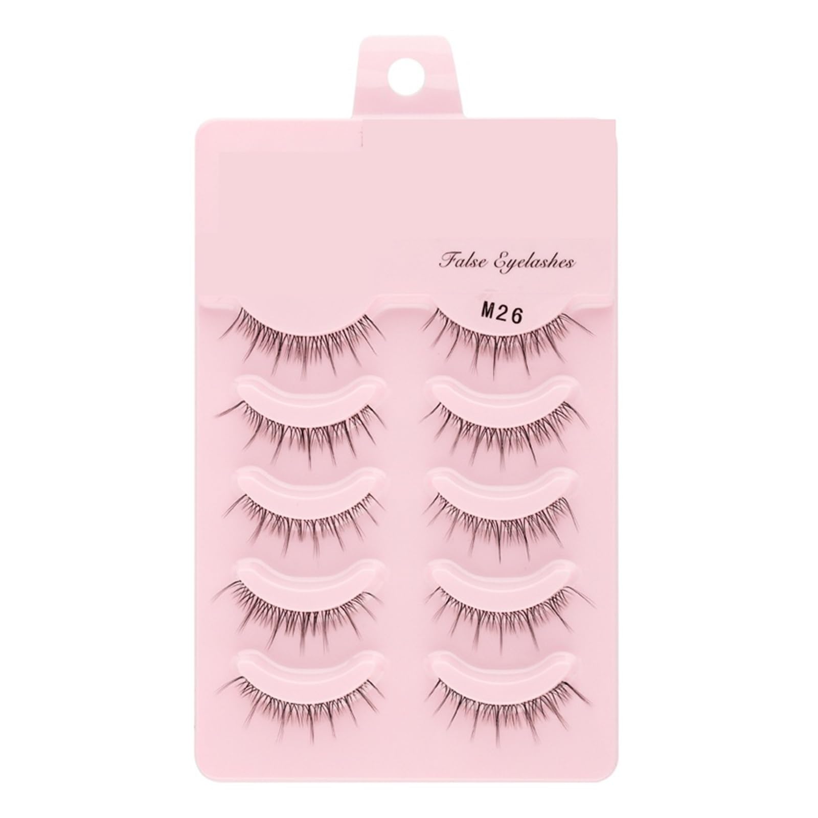 UAMOU 2-50Boxes Manga Lashes False Eyelashes Doll Korean Natural Anime Lashes Spiky Thick Faux Mink Eye Lash Strips