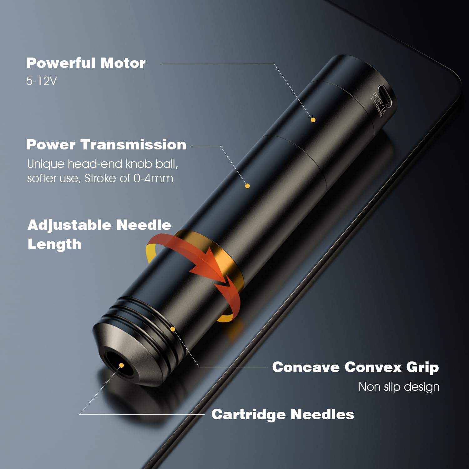 Biomaser Wireless Rotary Machine Kit Inalámbrica con 2 Baterías 1500mAh, 20 Agujas, 10 Botellas de Tinta para Principiantes y Artistas