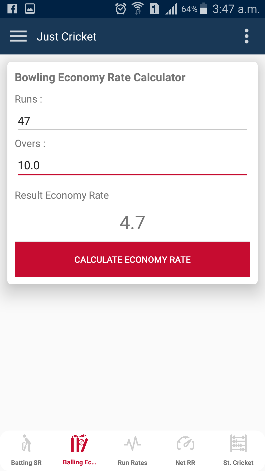 Aplicación Just Cricket | Rules and Calculator en Amazon Appstore