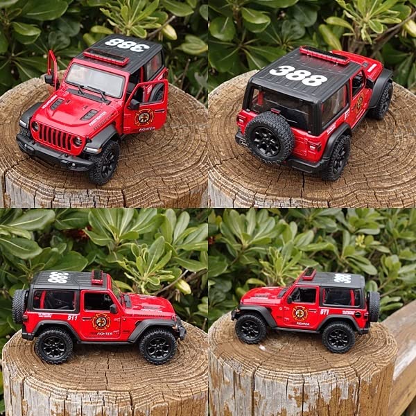 Amazon.co.jp: 3 JEEP RANGLER FIRE ミニカー ジープ