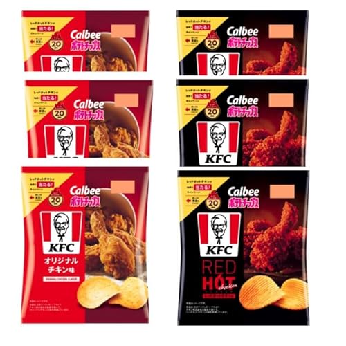 6個 ケンタッキー ポテトチップス オリジナルチキン レッドホットチキンのサムネイル