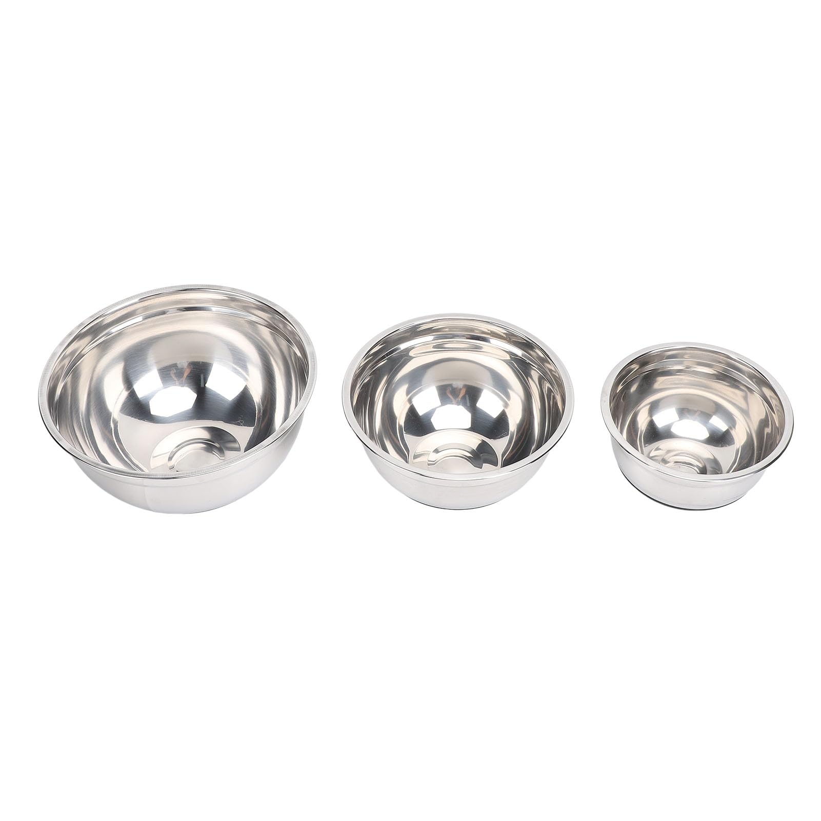 Juego de Tazones para Mezclar de Acero Inoxidable de 5 Piezas con Tapas para Cocinar y Hornear de Manera Versátil en Cocinas Modernas (Serie 1)