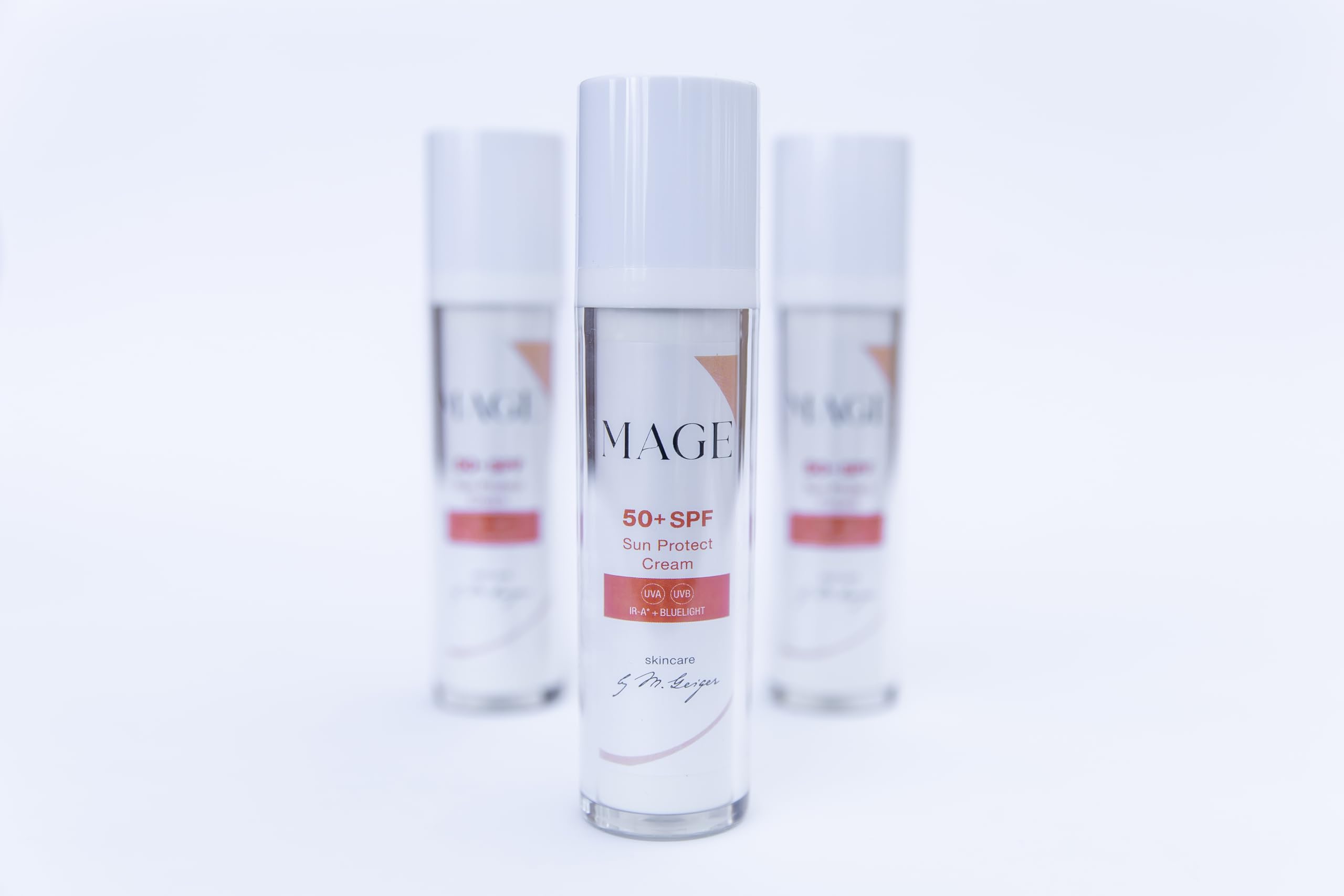 MAGE Sun Protect Cream, Crème visage anti-âge 50+, protection UVA et UVB, crème raffermissante, hydratante, végane, fabriquée en Allemagne