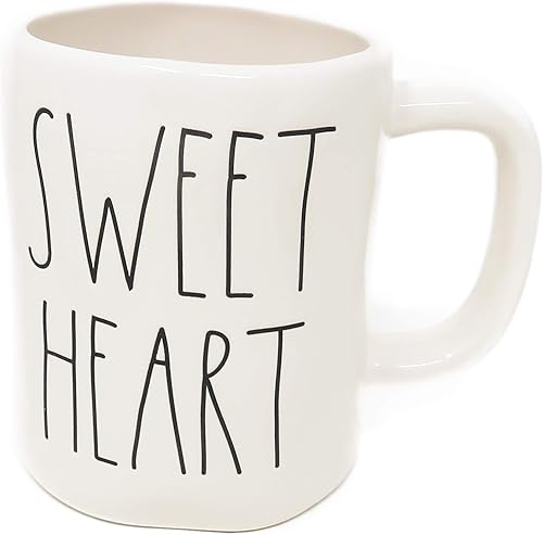Rae Dunn by Magenta Sweet Heart - Taza de café (cerámica), diseño de corazón