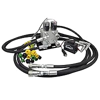 Vista 1 de Summit Hydraulics Kit remoto eléctrico trasero único, compatible con JD 2032R, 2025R, 1026R, 1025R, 1023E