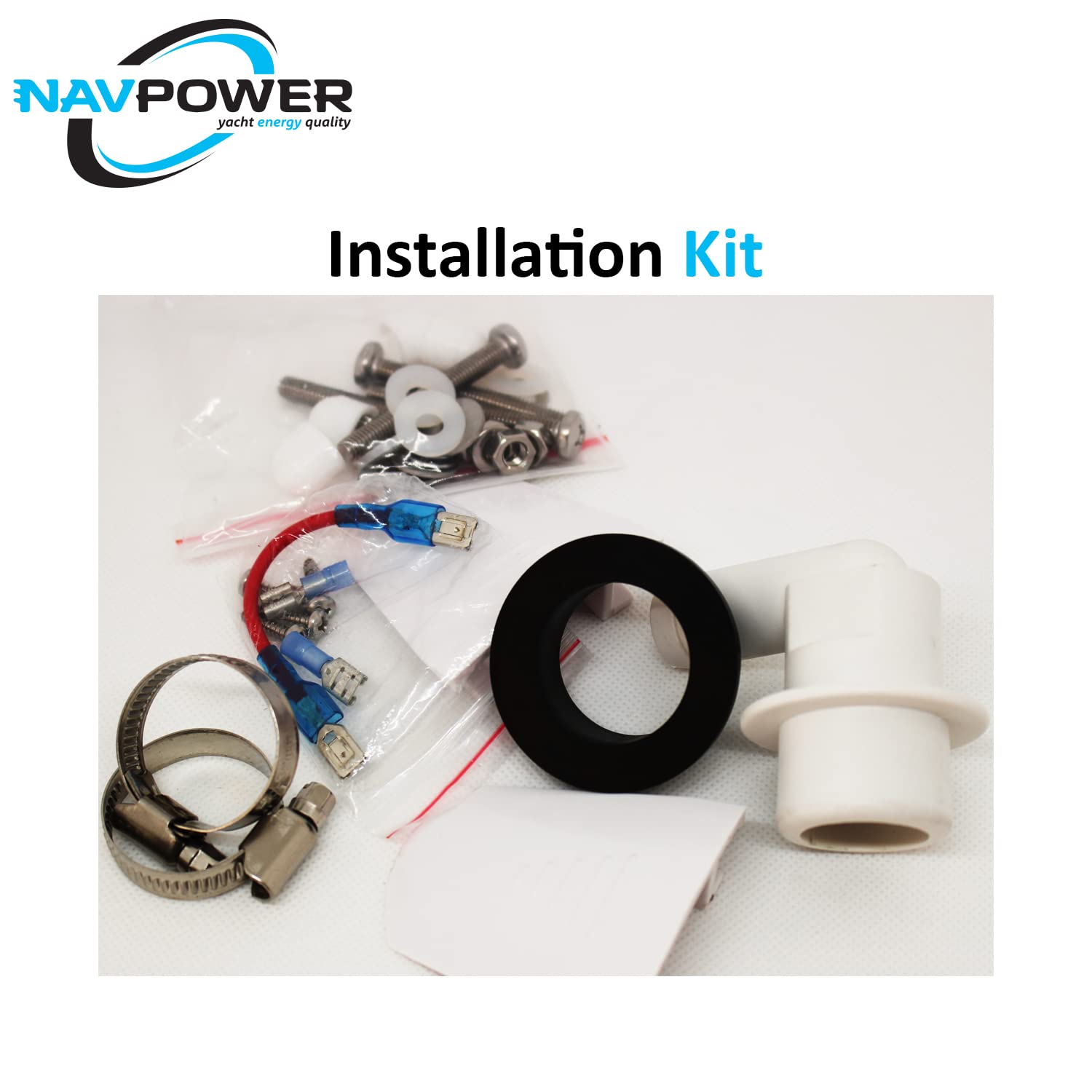 Navpower - Kit de transformación para Inodoro Universal de 12 V – Kit de conversión de Inodoro Manual a eléctrico – Barco Inflable Vela Caravana