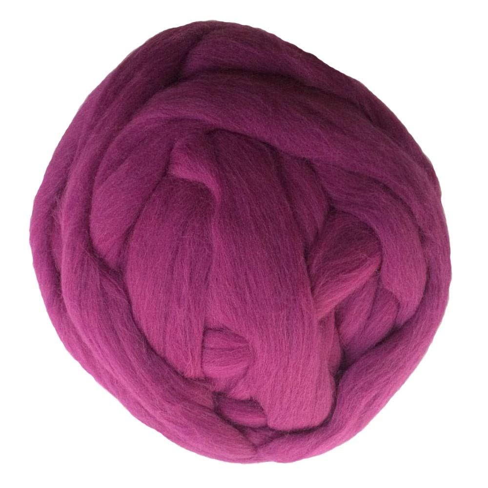 Ovillo de Lana Grueso 1000G / PC Hilado Super Chunky Gigante ROVING Spinning para Brazo Punto Mantas Suéteres Bufandas (Color : Dark Purple)